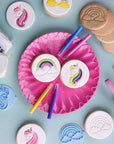 Enchanted Unicorn and Rainbows - Biscuit Make, Bake and Colour Kit