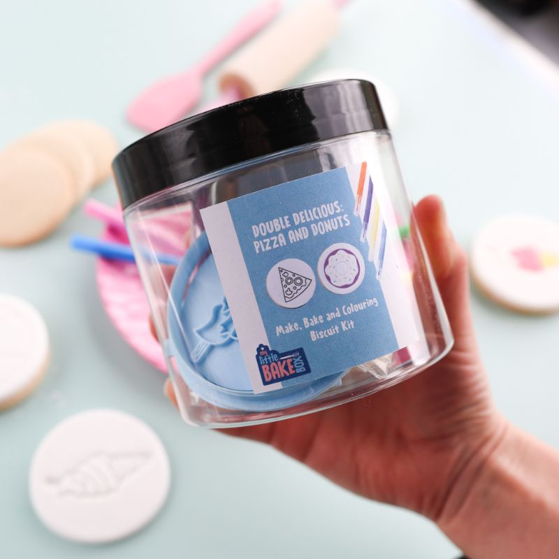 Double Delicious: Pizza and Donuts Biscuit Make, Bake and Colour Kit