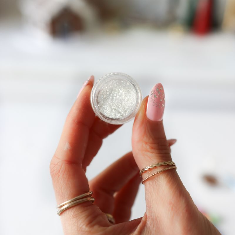Mini Glitter Dust 100% Edible - Diamond White