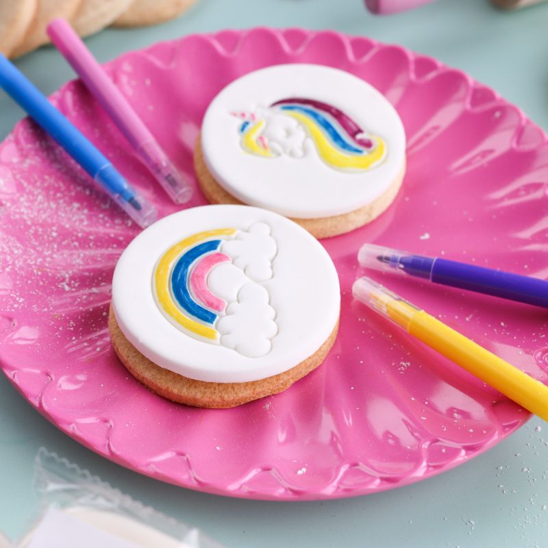 Enchanted Unicorns and Rainbows Biscuit Make, Bake and Colour Kit