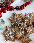 Scandi Gingerbread Snowflake Christmas Biscuit Baking and Decorating Kit