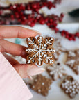 Scandi Gingerbread Snowflake Christmas Biscuit Baking and Decorating Kit