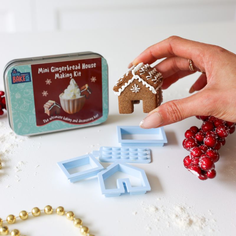 Mini Gingerbread House Biscuit Baking and Decorating Kit