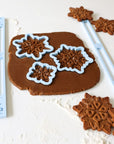 Scandi Gingerbread Snowflake Christmas Biscuit Baking and Decorating Kit