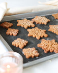 Scandi Gingerbread Snowflake Christmas Biscuit Baking and Decorating Kit