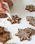 Scandi Gingerbread Snowflake Christmas Biscuit Baking and Decorating Kit