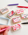 Valentine's Love Letters - Biscuit Make, Bake and Colour Kit