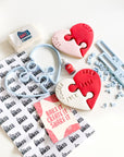 Valentine's Heart Puzzle Biscuit Baking and Decorating Kit