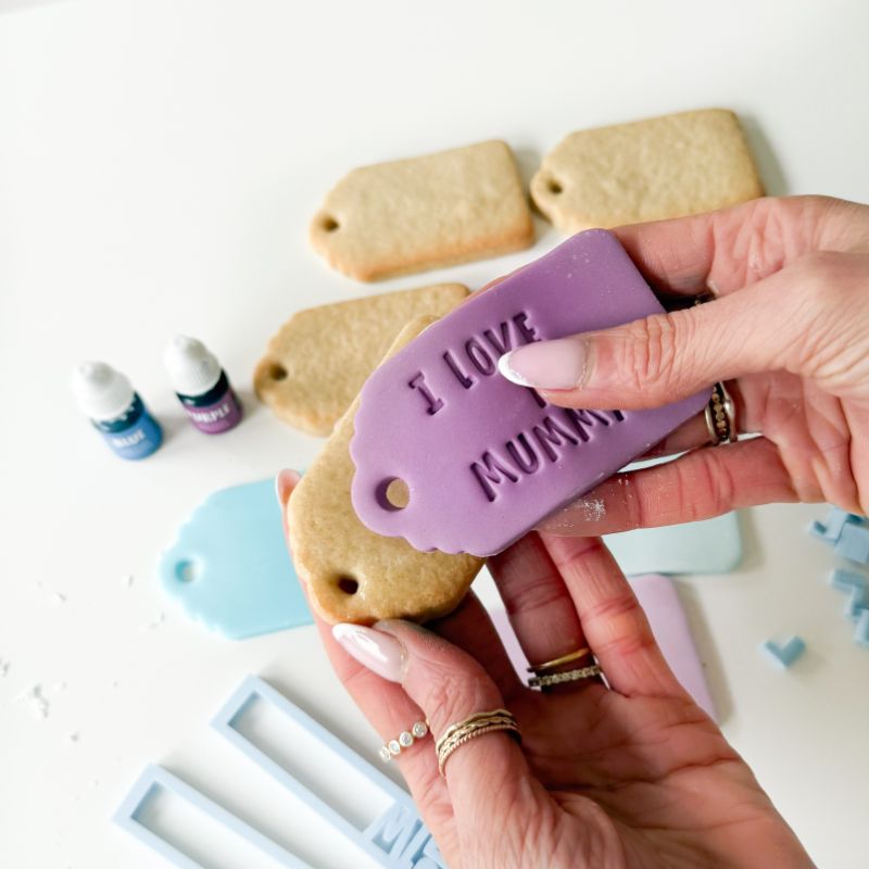 Personalised Gift Tag Mother's Day Biscuit Baking and Decorating Kit