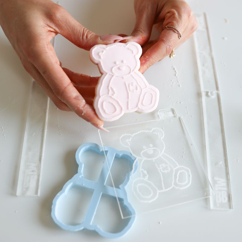 Heart Teddy Bear 100 Cookie Cutter Set