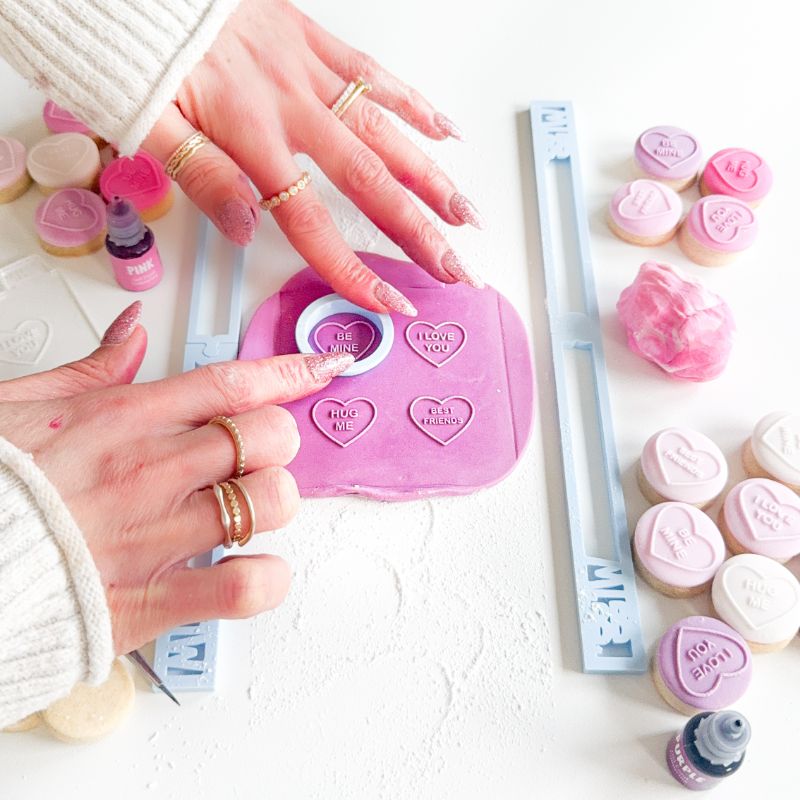 Mini Love Hearts Valentine's Biscuit Baking and Decorating Kit